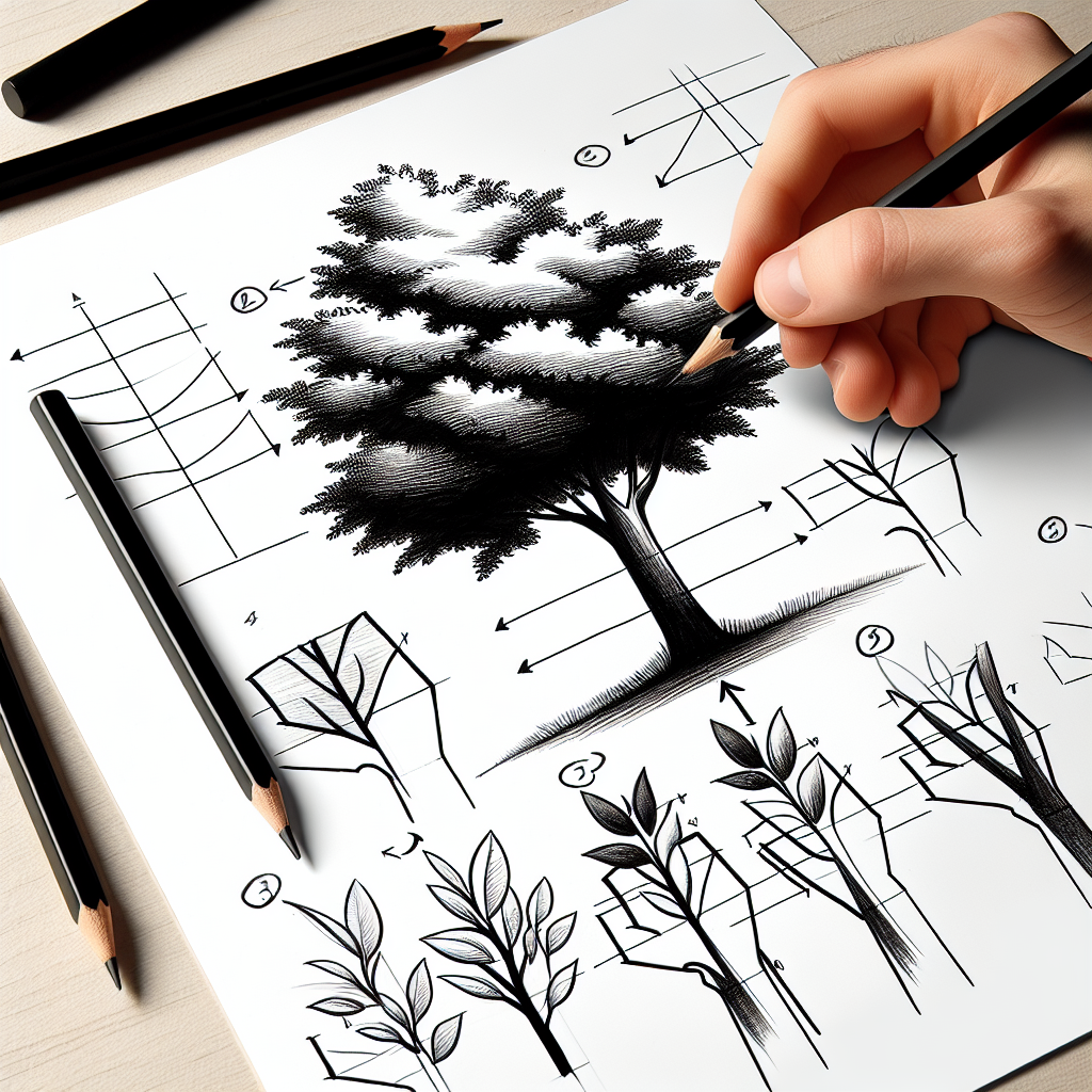 How to draw Tree with Leaves