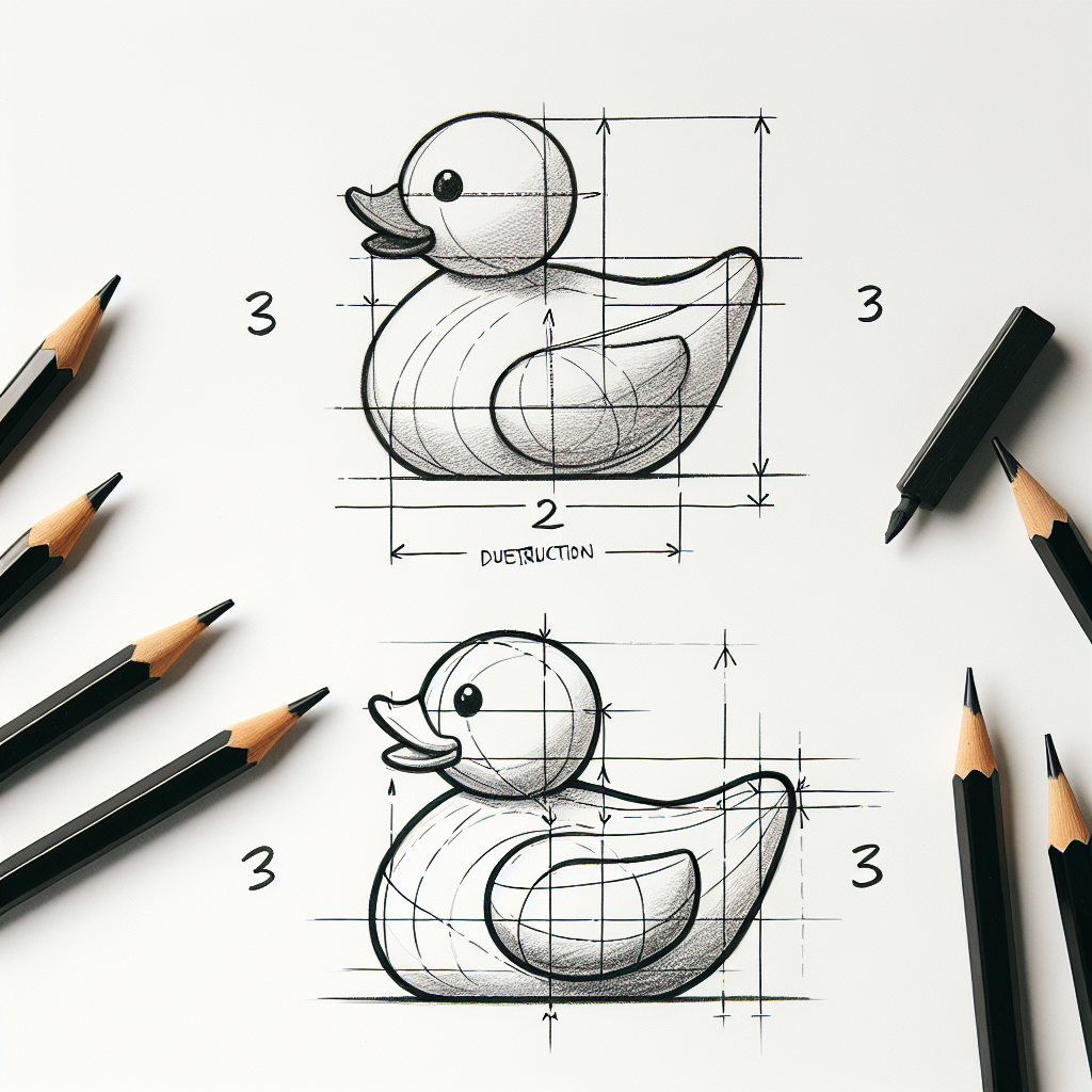 How to draw Rubber Duck