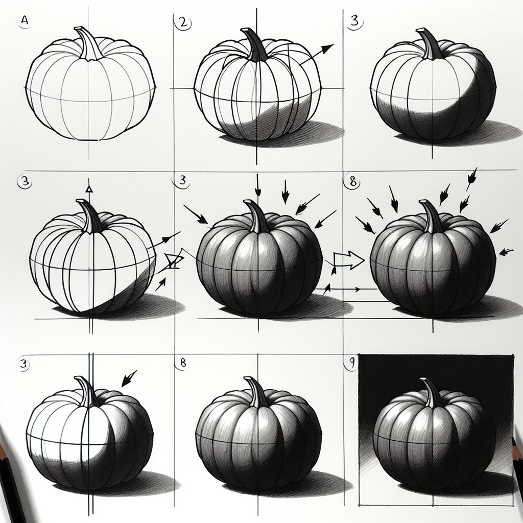How to draw Pumpkin