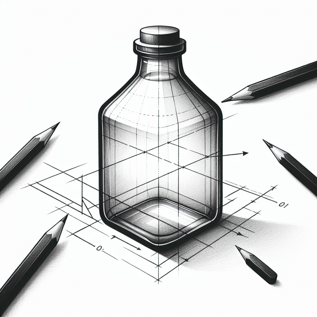 How to draw Glass Bottle