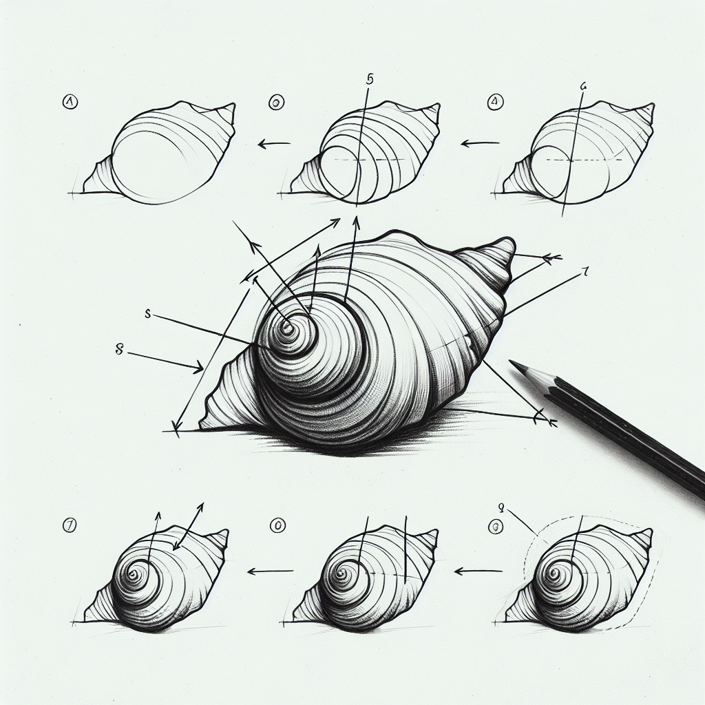 How to draw Seashell