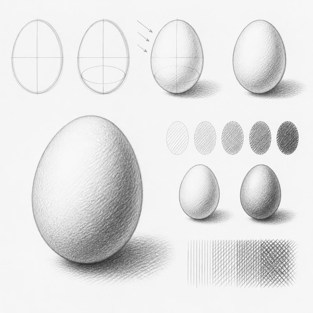 How to draw an egg