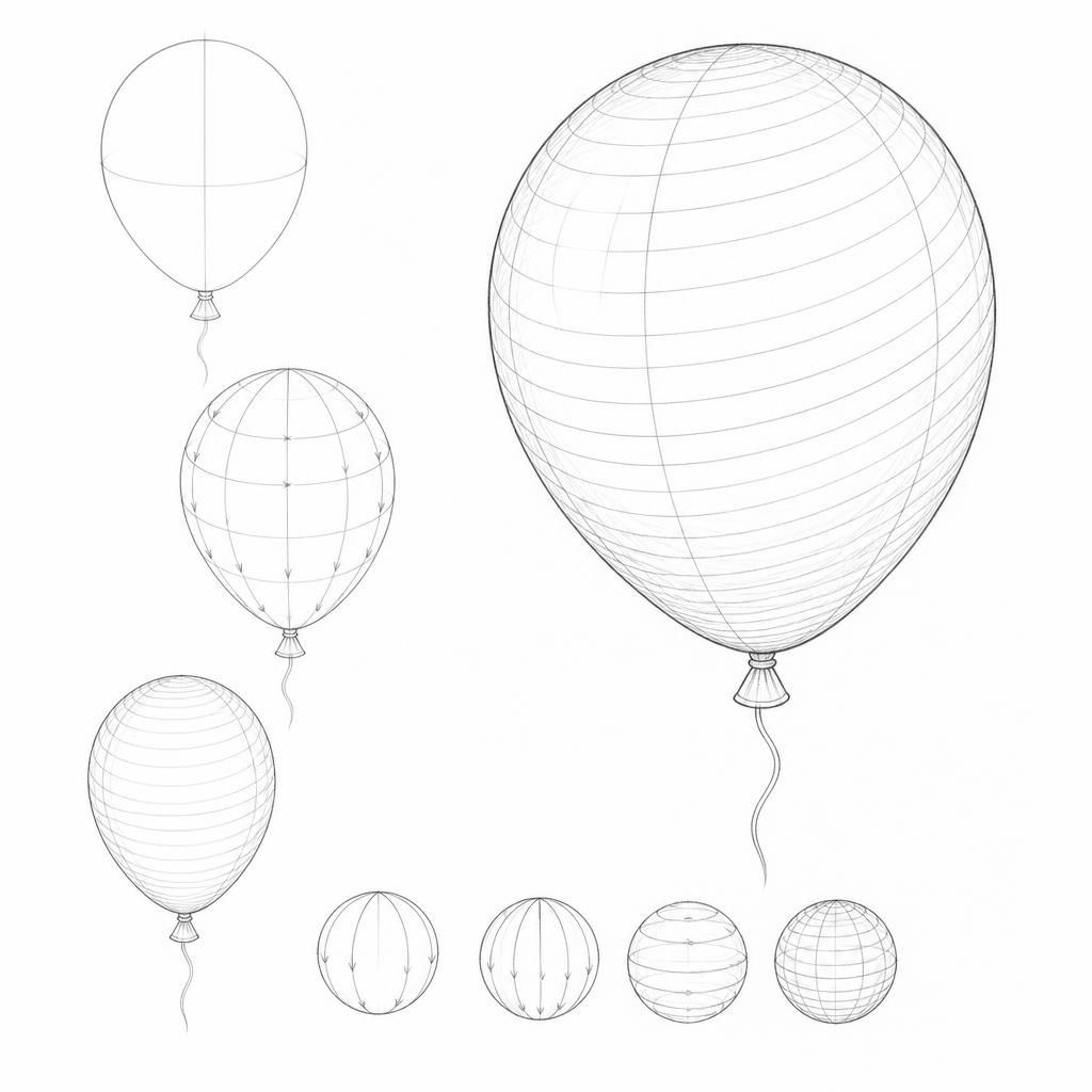 How to draw a balloon