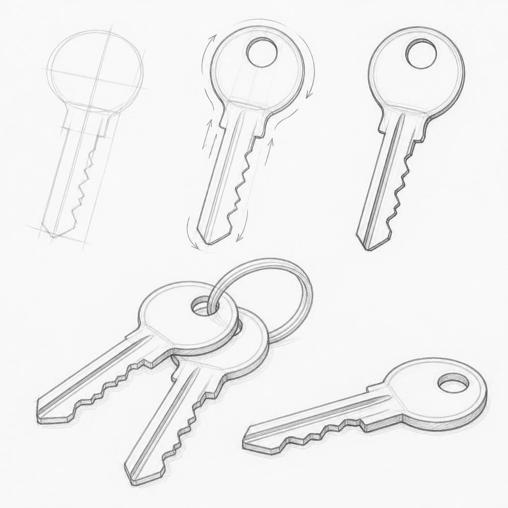 How to draw keys